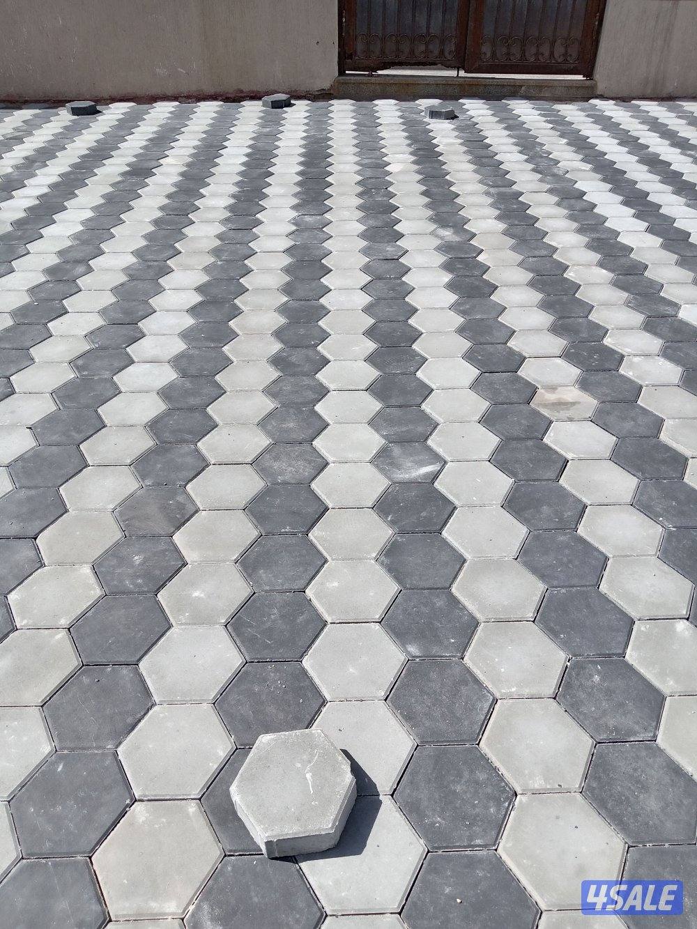 معلم بلاط متداخل كاشي كربستون تنسيق الحدائق5