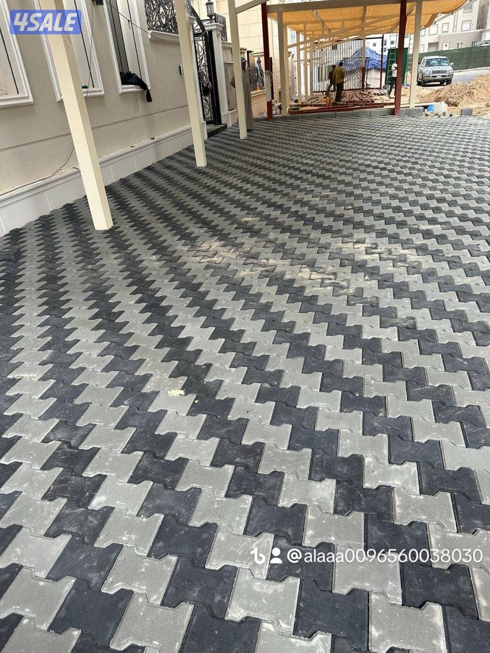 معلم بلاط متداخل كاشي كربستون تنسيق الحدائق9