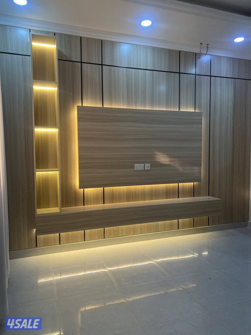 ديكورات أصباغ ورق جدران بديل خشب جبسمبورد وبراويز جبس ديكور تليفزيون6