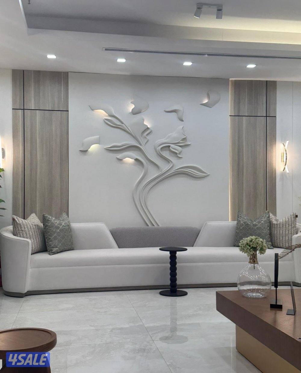 ديكورات أصباغ ورق جدران بديل خشب جبسمبورد وبراويز جبس ديكور تليفزيون7