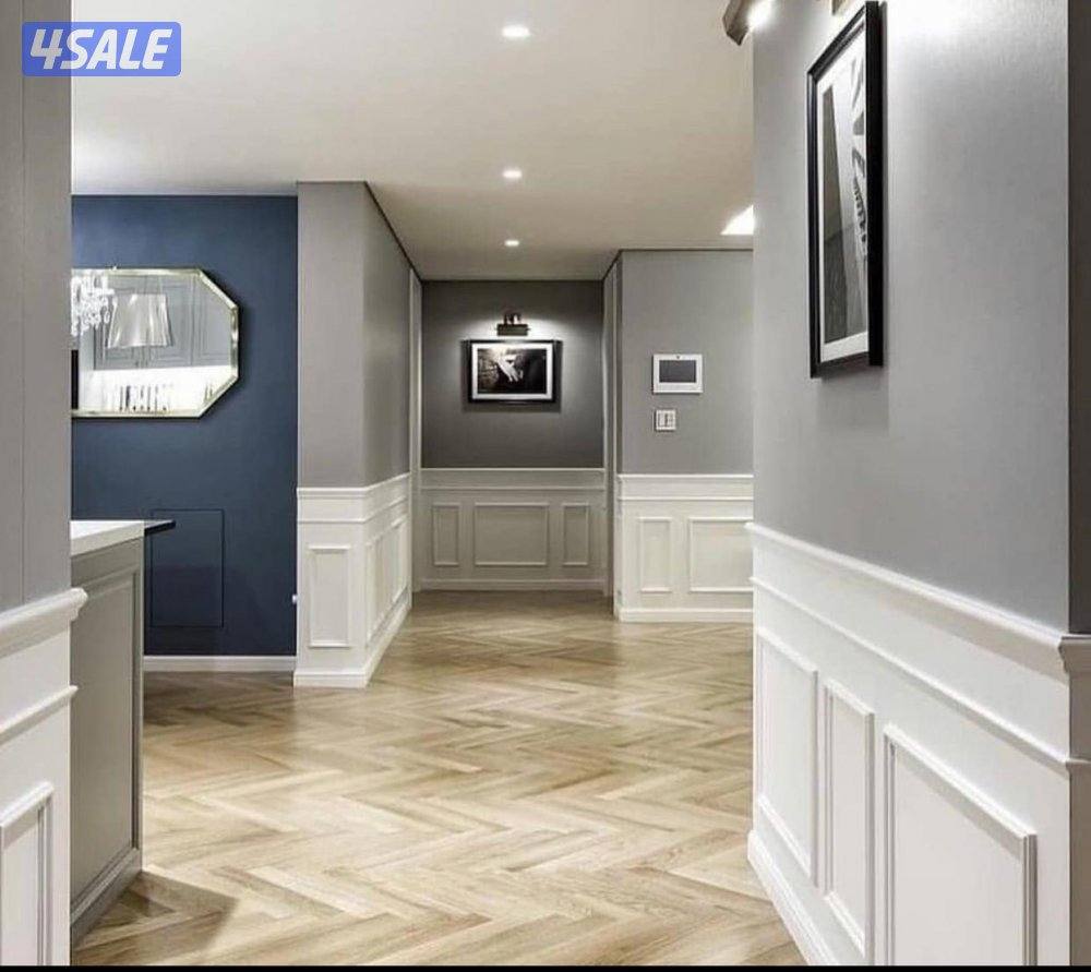 اصباغ وتركيب ورق جدران وتركيب باركيه خشب11