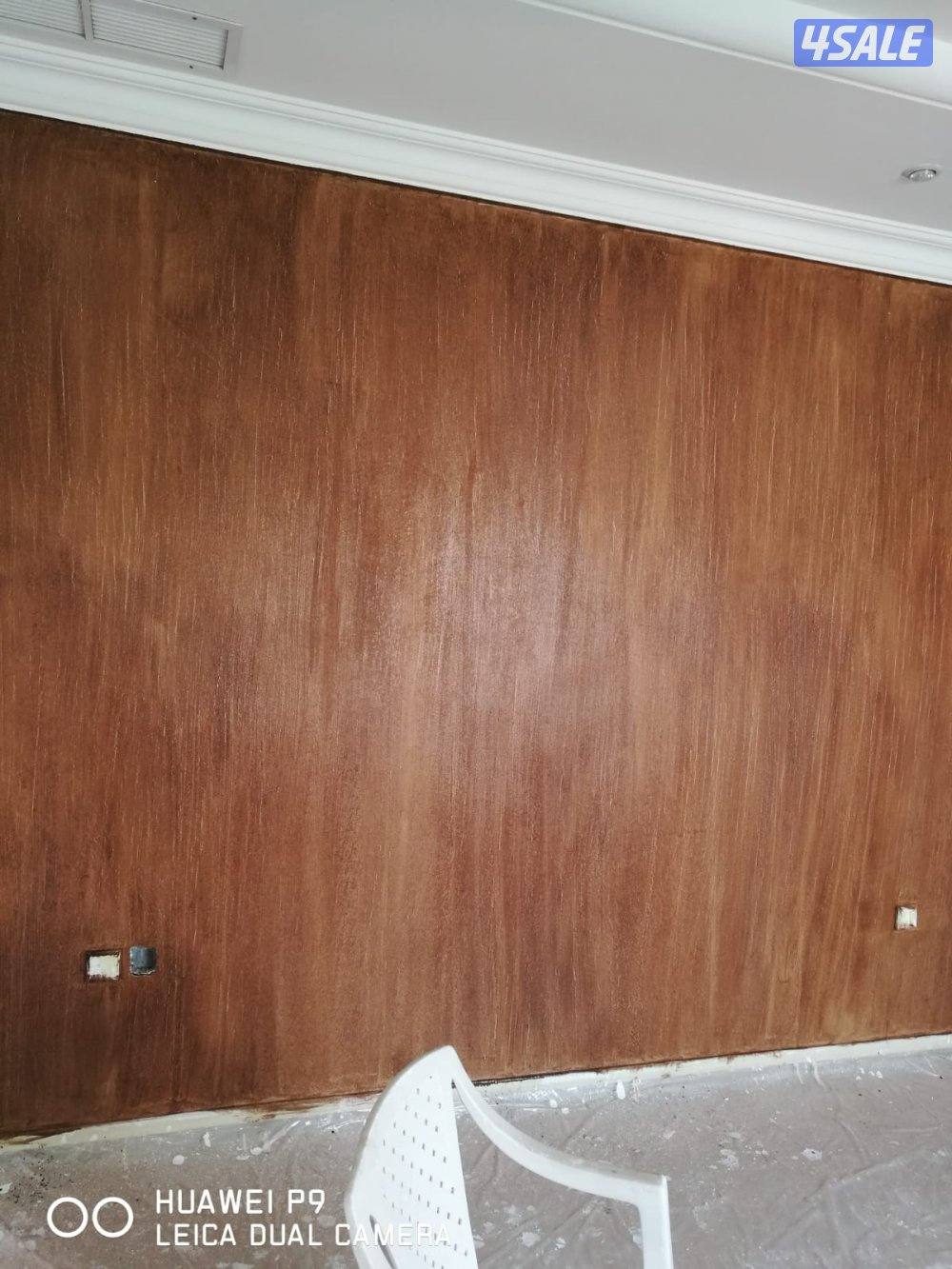 اصباغ وتركيب ورق جدران وتركيب باركيه خشب13