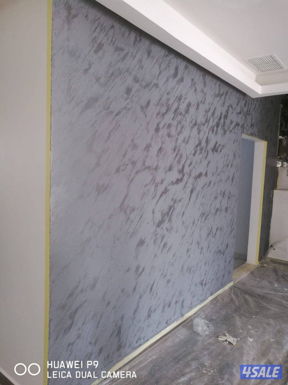 اصباغ وتركيب ورق جدران وتركيب باركيه خشب14