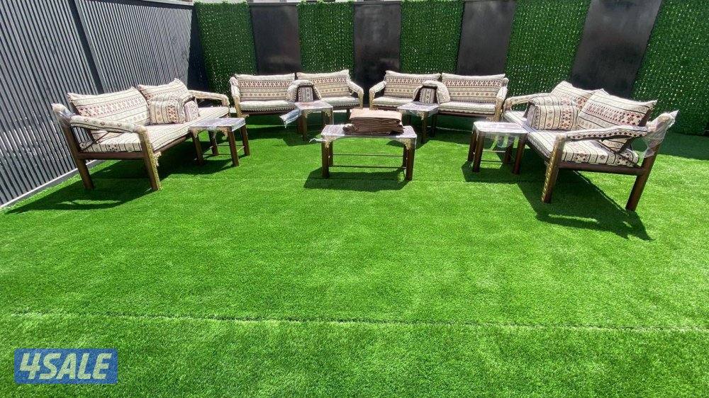 كراسي حديد ملكي اطقم كراسي خشب6