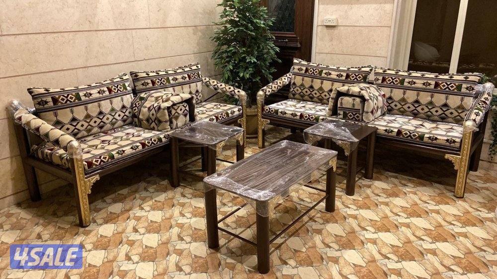 كراسي حديد ملكي اطقم كراسي خشب7