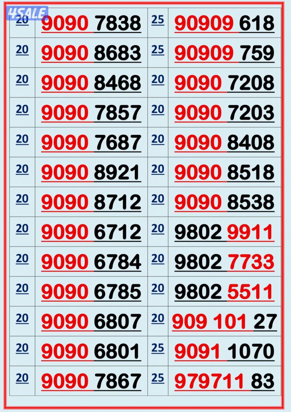 ارقام مميزة جدا 👌9