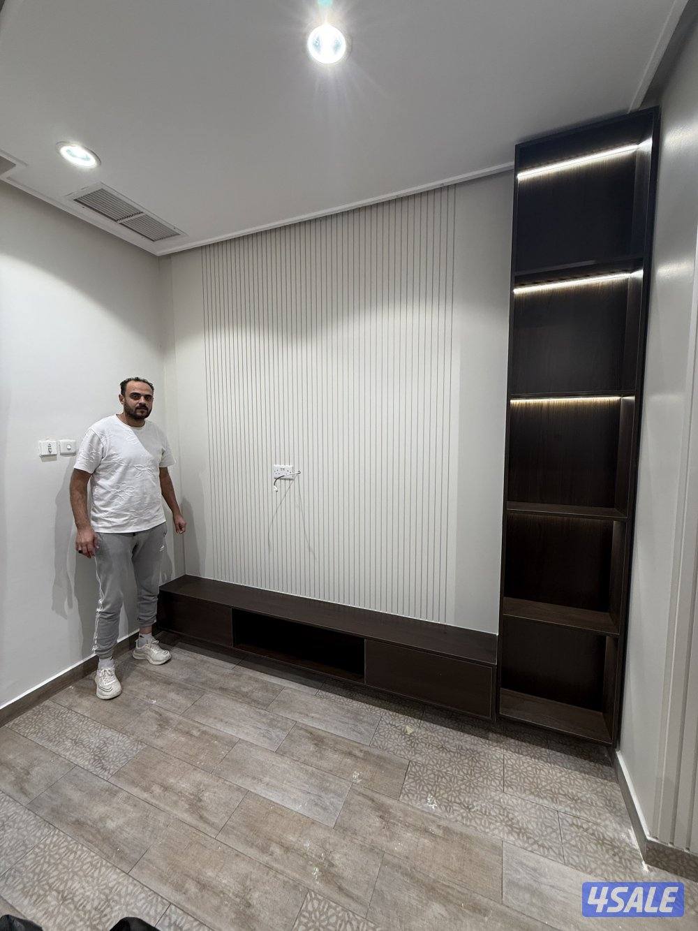 ابواحمدلعمل جميع أنواع الديكورات الخشبيه والاصباغ2