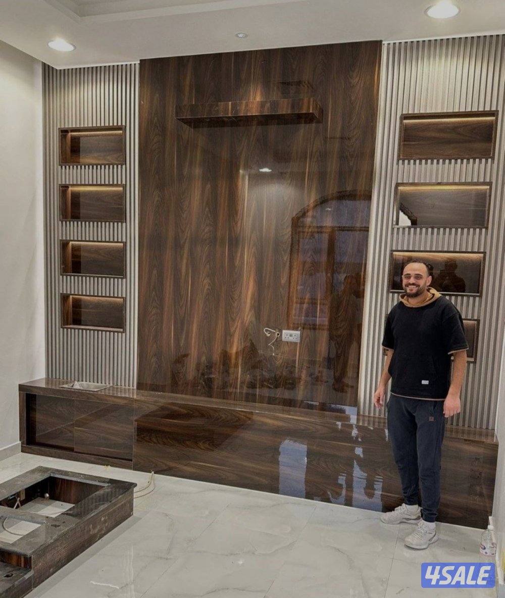 ابواحمدلعمل جميع أنواع الديكورات الخشبيه والاصباغ14