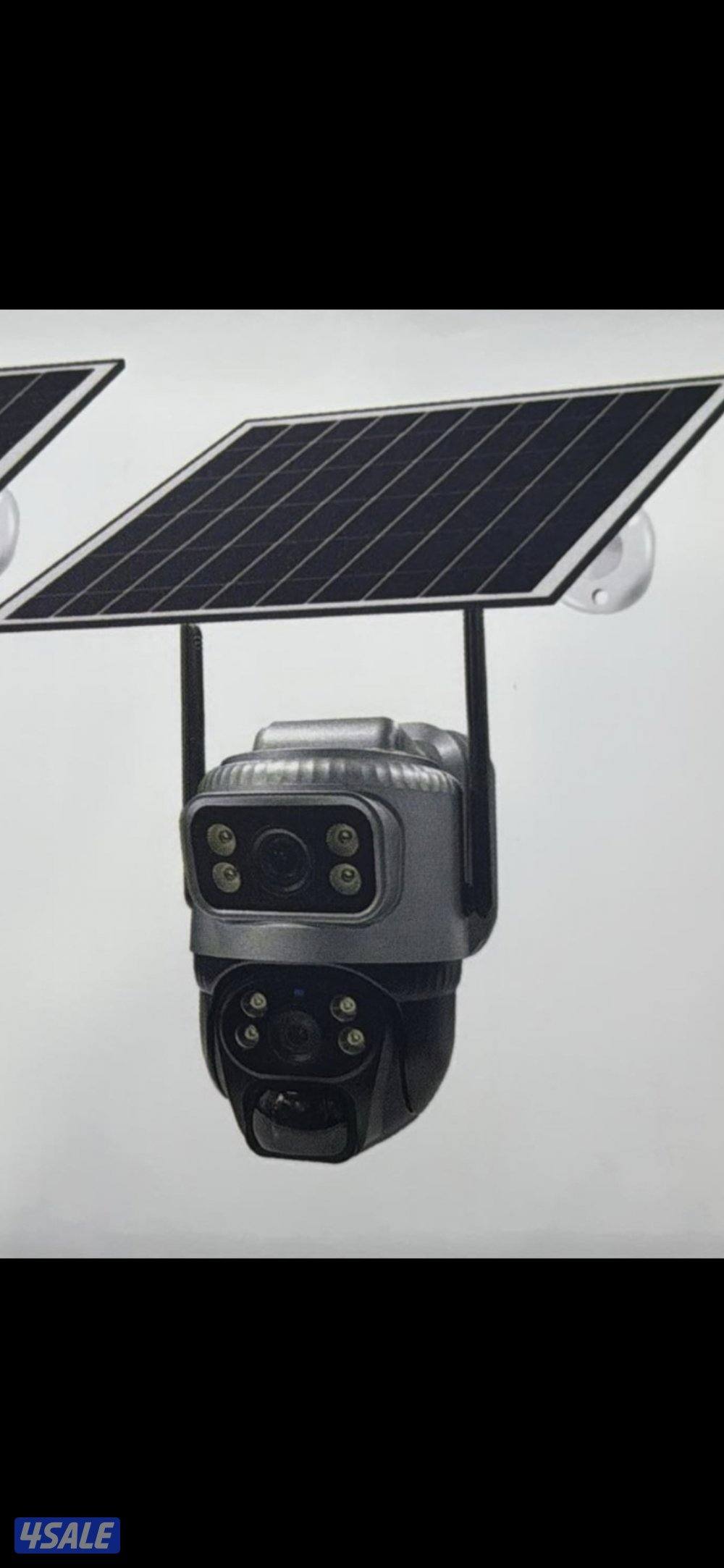 كاميرا طاقه شمسيه متحركه بجميع الاتجاهات صوت صوره سبيكرمايك سنسر حركه7