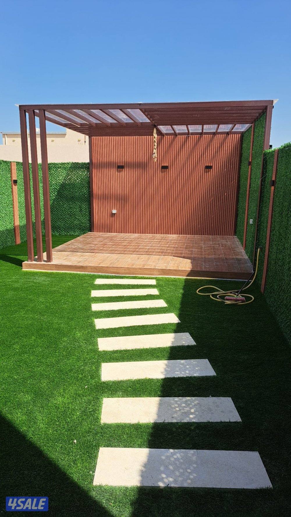 تنسيق حدائق تيل صناعي تيل طبيعي أسوار تركي دزينات بديل خشب ثري دي7