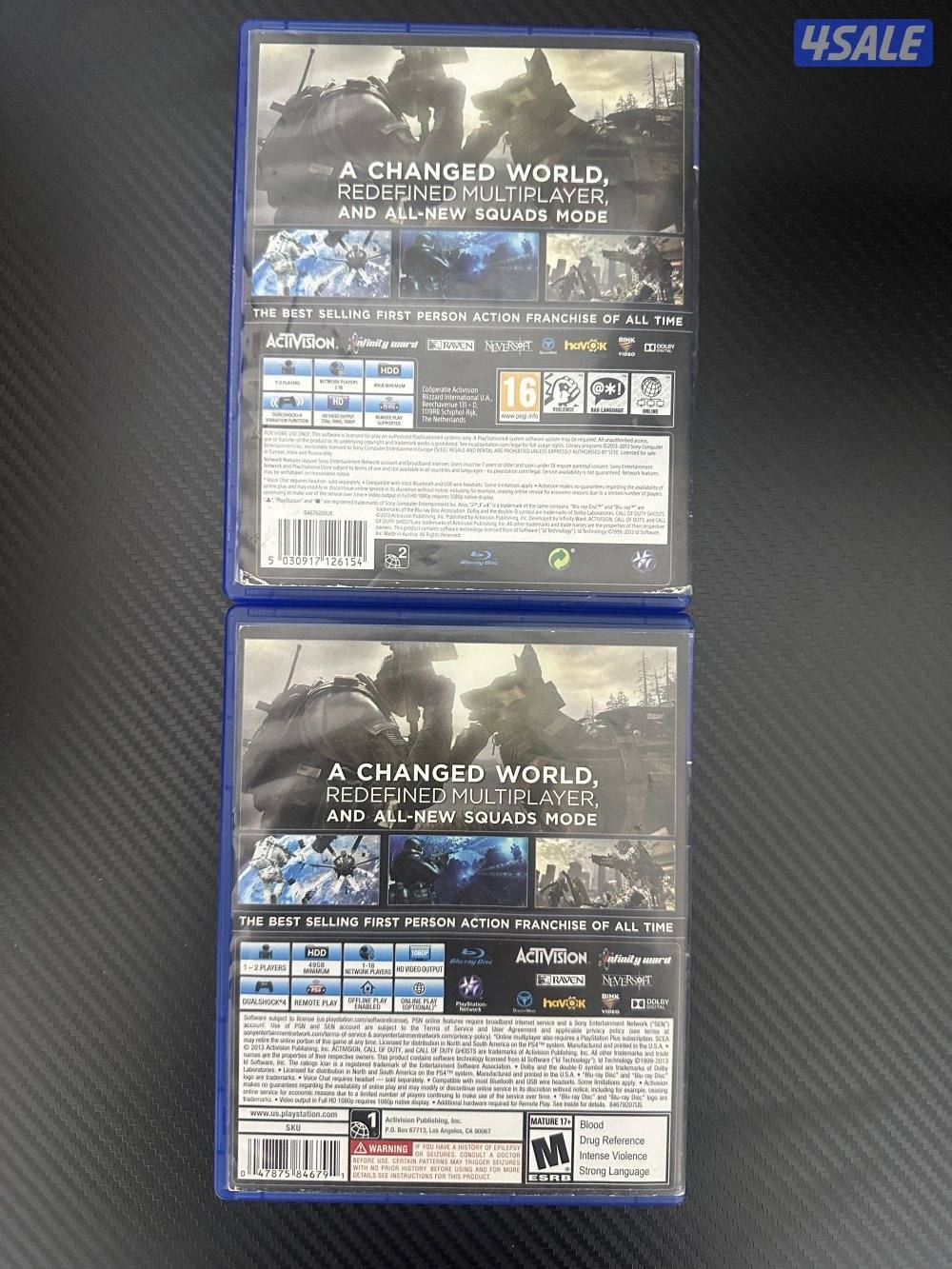 سوني ٥ كول أوف ديوتي قوست النسخة الأمريكية + الأوروبية2