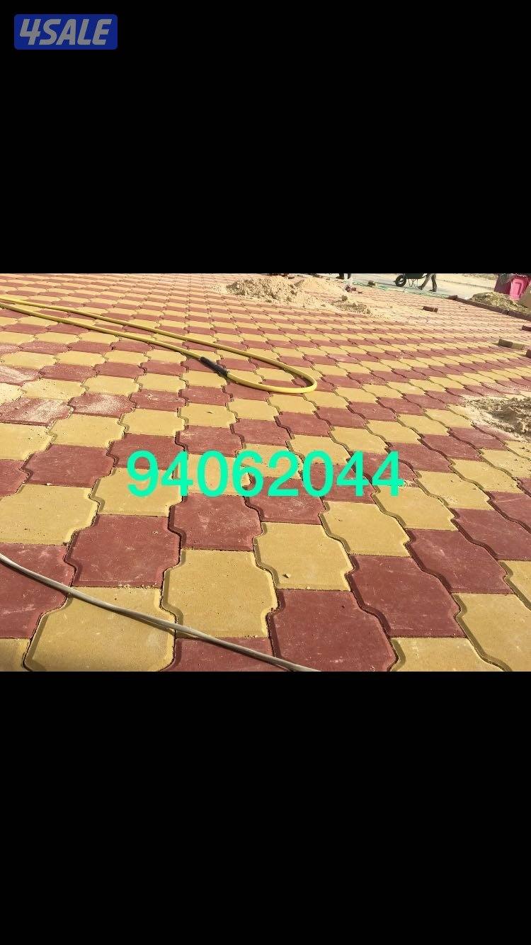 المهندس لتنسيق وتصميم الحدائق وتركيب شبكات ري بلاط متداخل تيل صناعي طب2