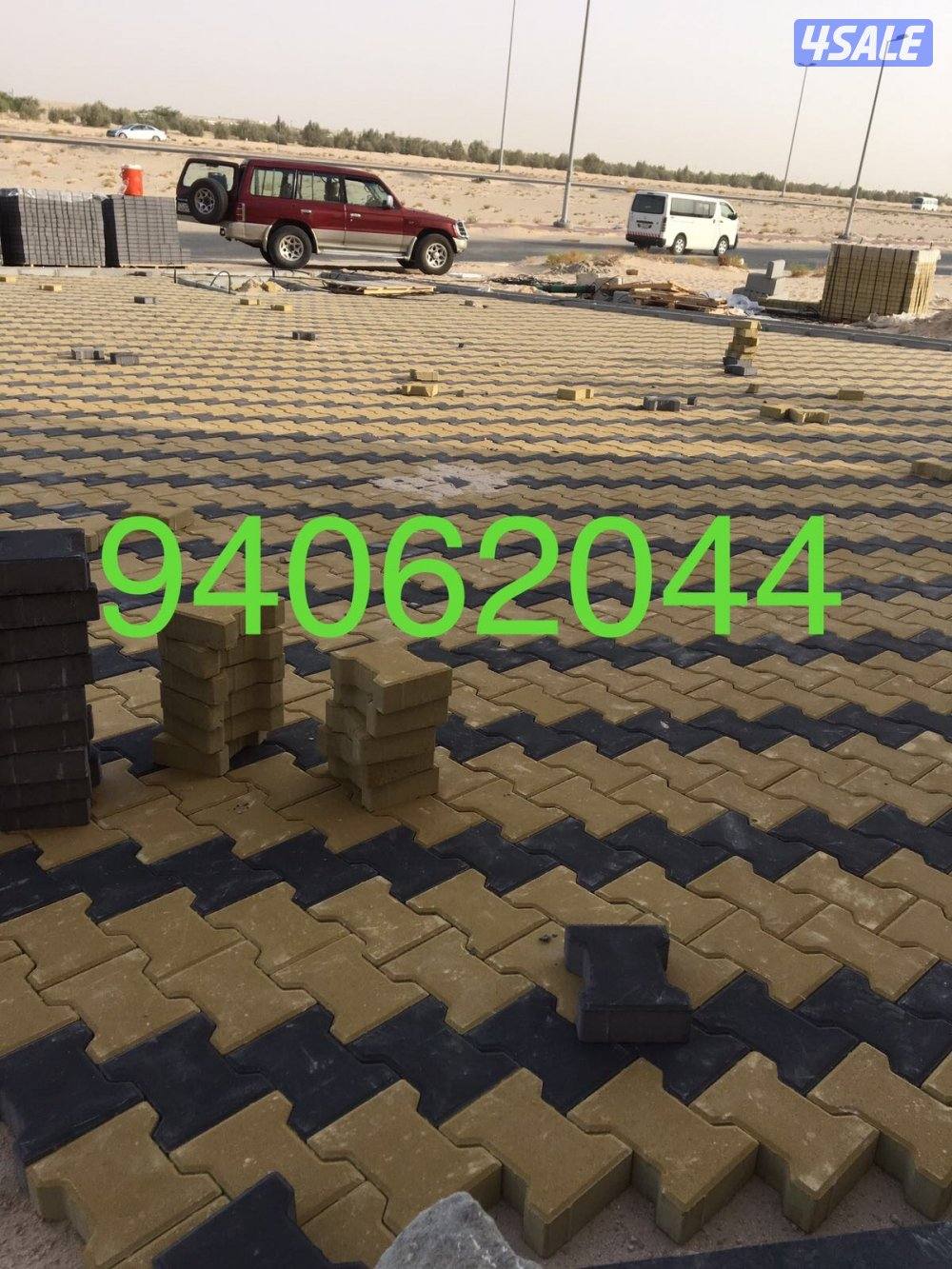 المهندس لتنسيق وتصميم الحدائق وتركيب شبكات ري بلاط متداخل تيل صناعي طب5