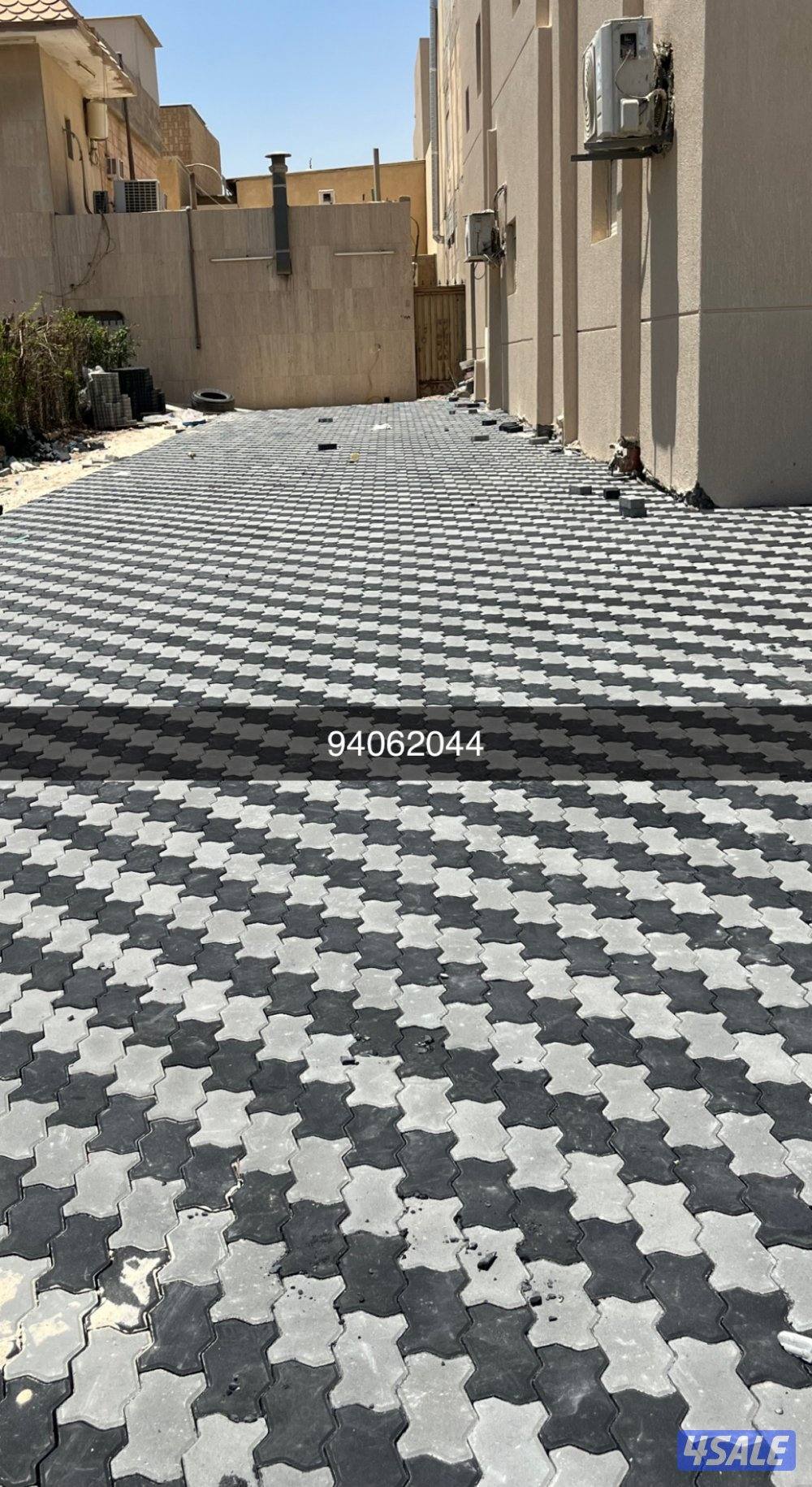 المهندس لتنسيق وتصميم الحدائق وتركيب شبكات ري بلاط متداخل تيل صناعي طب6