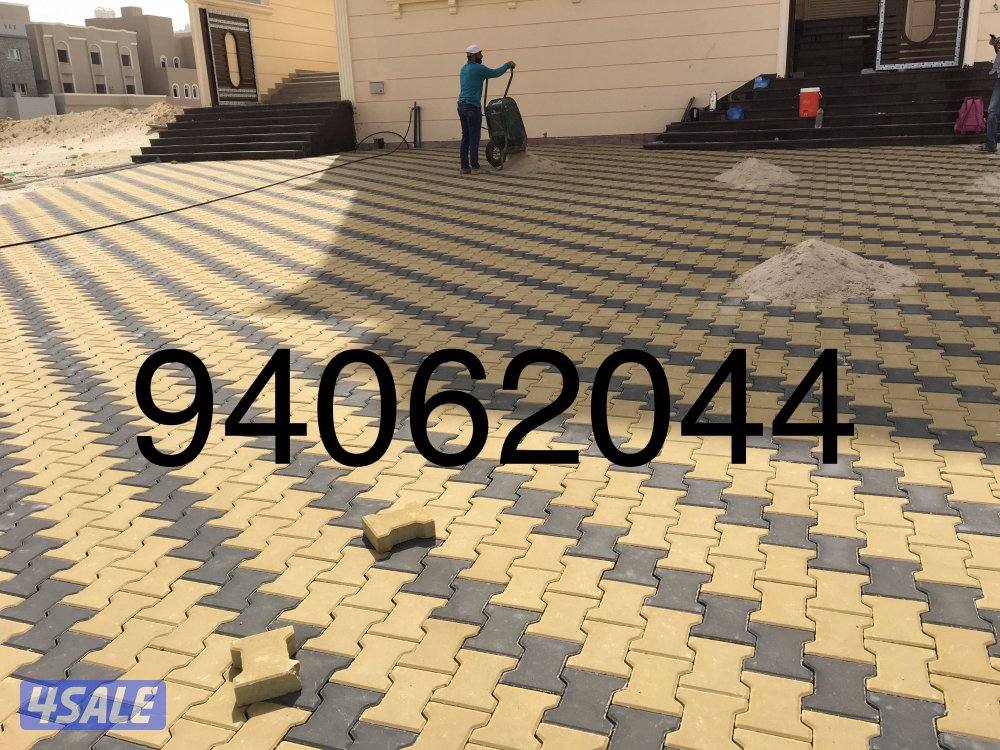 المهندس لتنسيق وتصميم الحدائق وتركيب شبكات ري بلاط متداخل تيل صناعي طب8