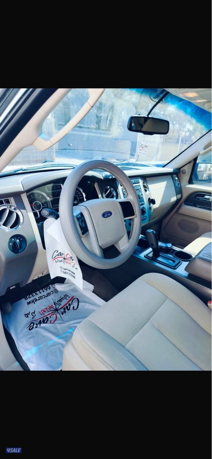 فورد اكسبيدشن 2013 ابيض شرط الفحص قير مكينه شاصي البدي قطعتين او ثلاث4