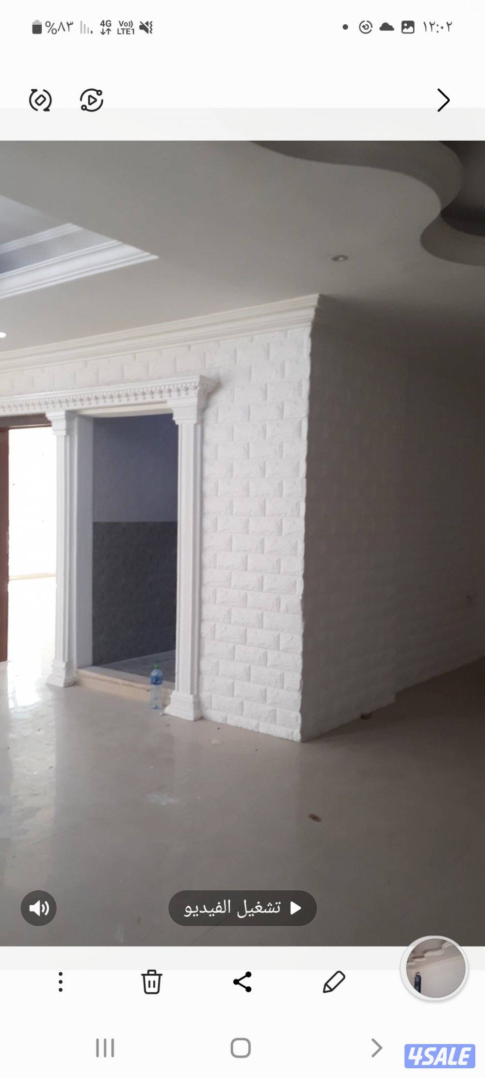 للايجار دور كامل كبير  وتشطيب سوبر لوكس مدخل خاص دور اول بالعقيله9