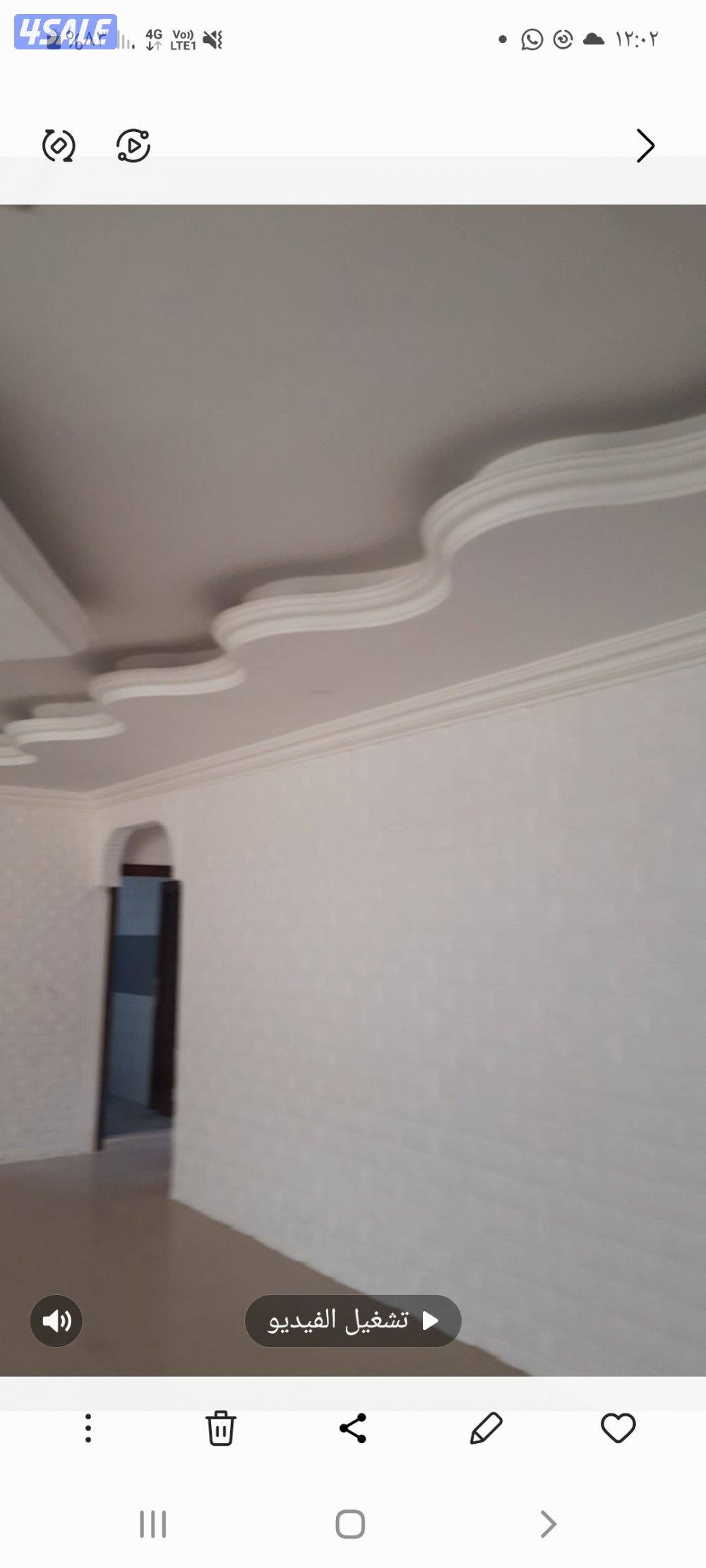 للايجار دور كامل كبير  وتشطيب سوبر لوكس مدخل خاص دور اول بالعقيله13