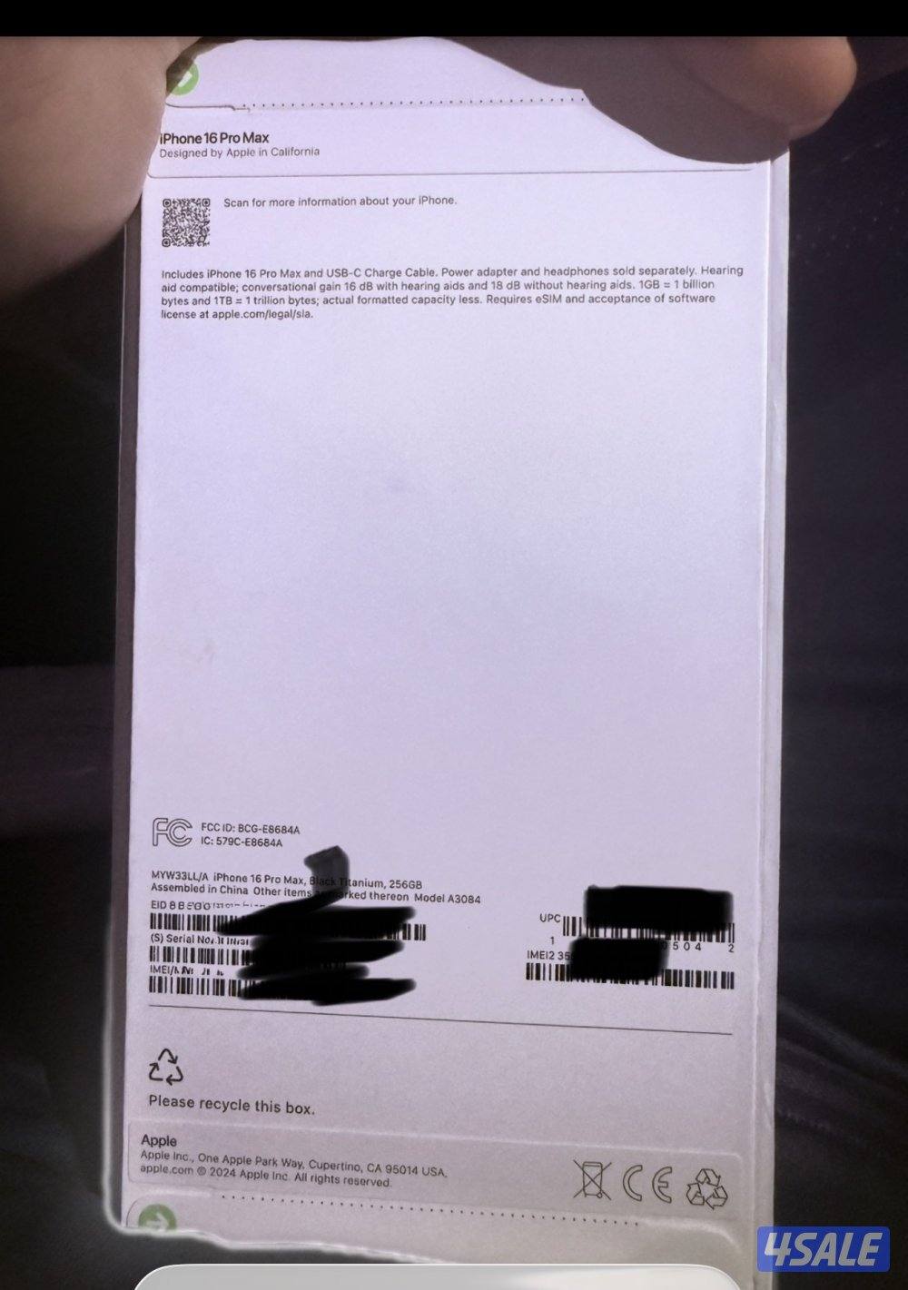 iPhone 16 Pro Max 256GB0