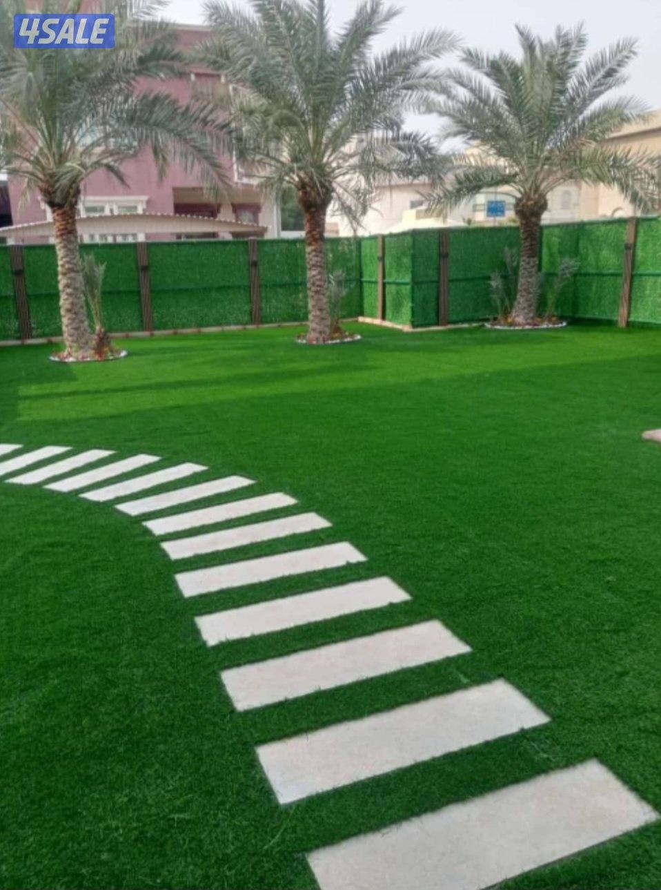 تنسيق الحدائق وتركيب السور التركي وتيل صناعي وطبيعي وشبكات الري3