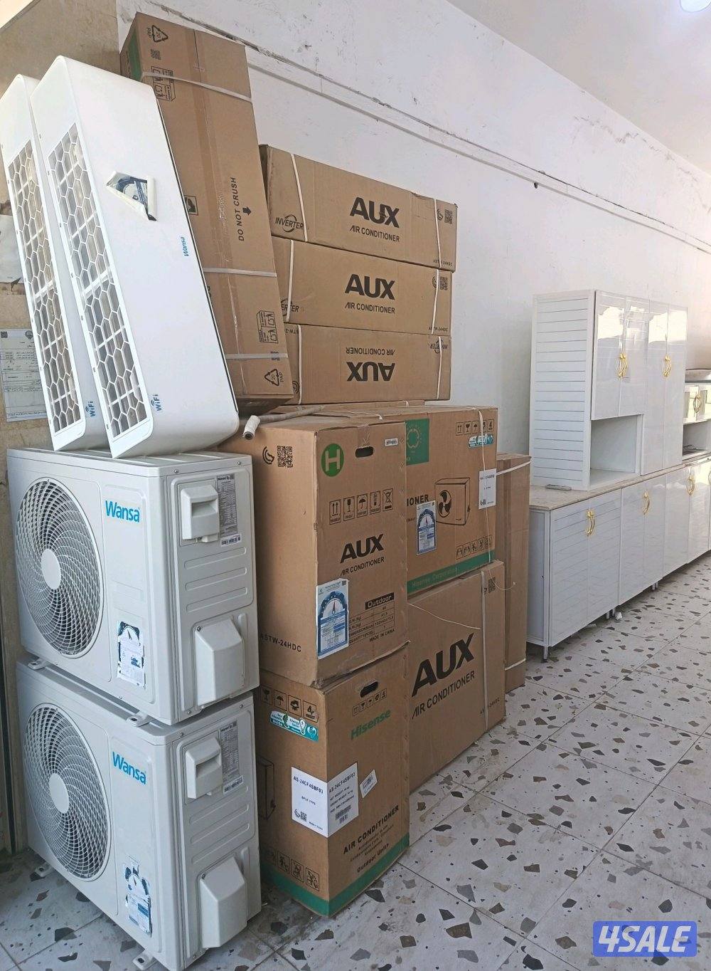 لبيع جميع انواع المكيفات والوحدات المستعملة والجديدة مع التوصيل والترك0