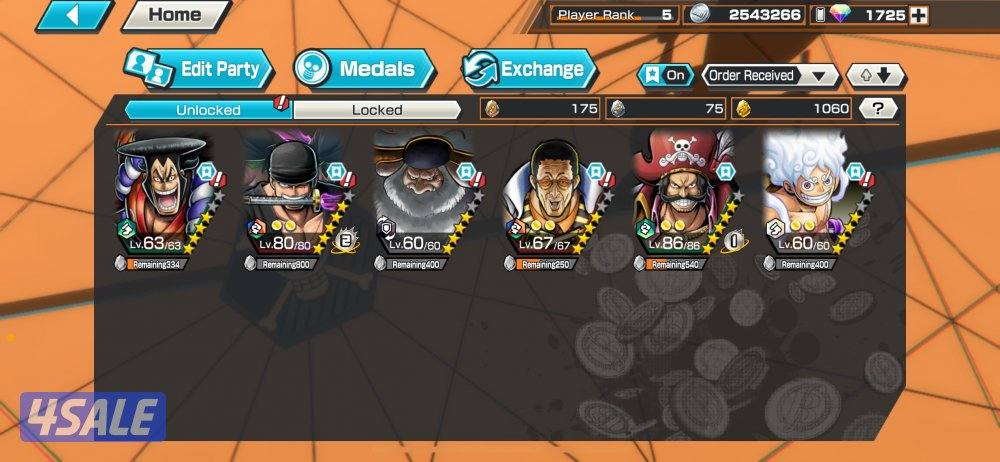 حساب باونتي راش للبيع0