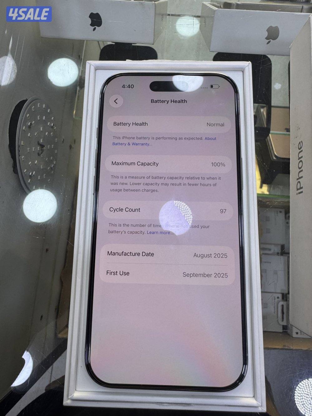 للبيع جهاز ايفون ١٧ اير air الجهاز جديد استعمال كم يوم بطارية 100%1