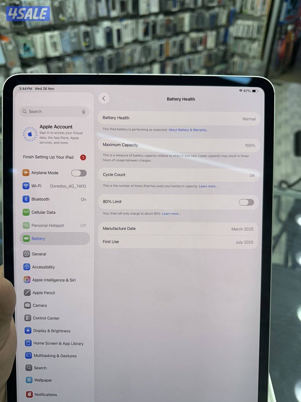 Ipad pro m4 256 gb wifi plus cellular1
