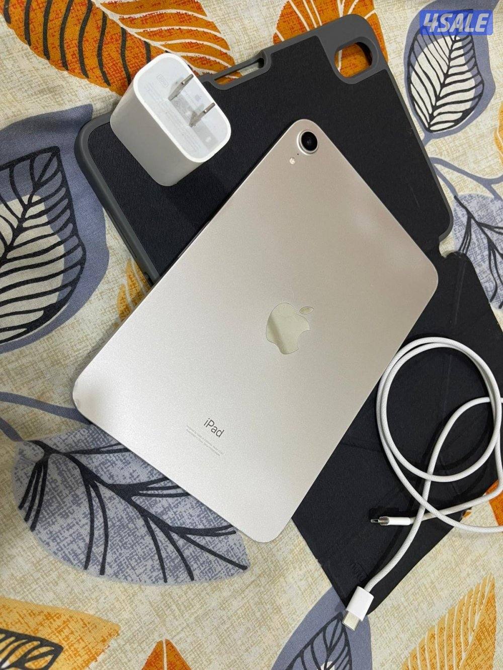 ايباد ابل ميني 6 السادس 256 قيقا مو مفتوح ولا مصلح مع كفر وشحن4