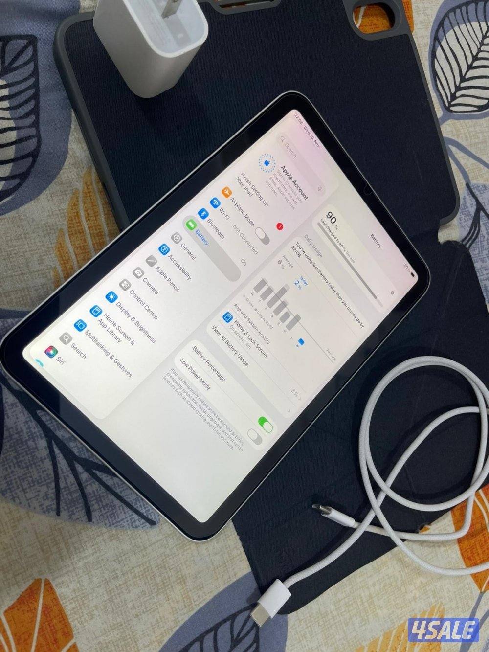 ايباد ابل ميني 6 السادس 256 قيقا مو مفتوح ولا مصلح مع كفر وشحن5