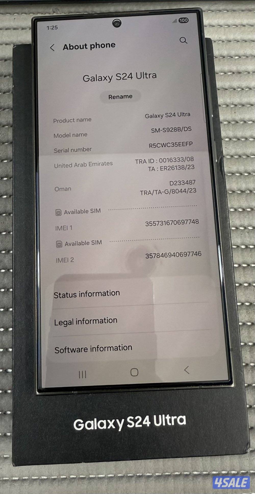 Samsung Galaxy S24 Ultra 5G 512GB Used!5