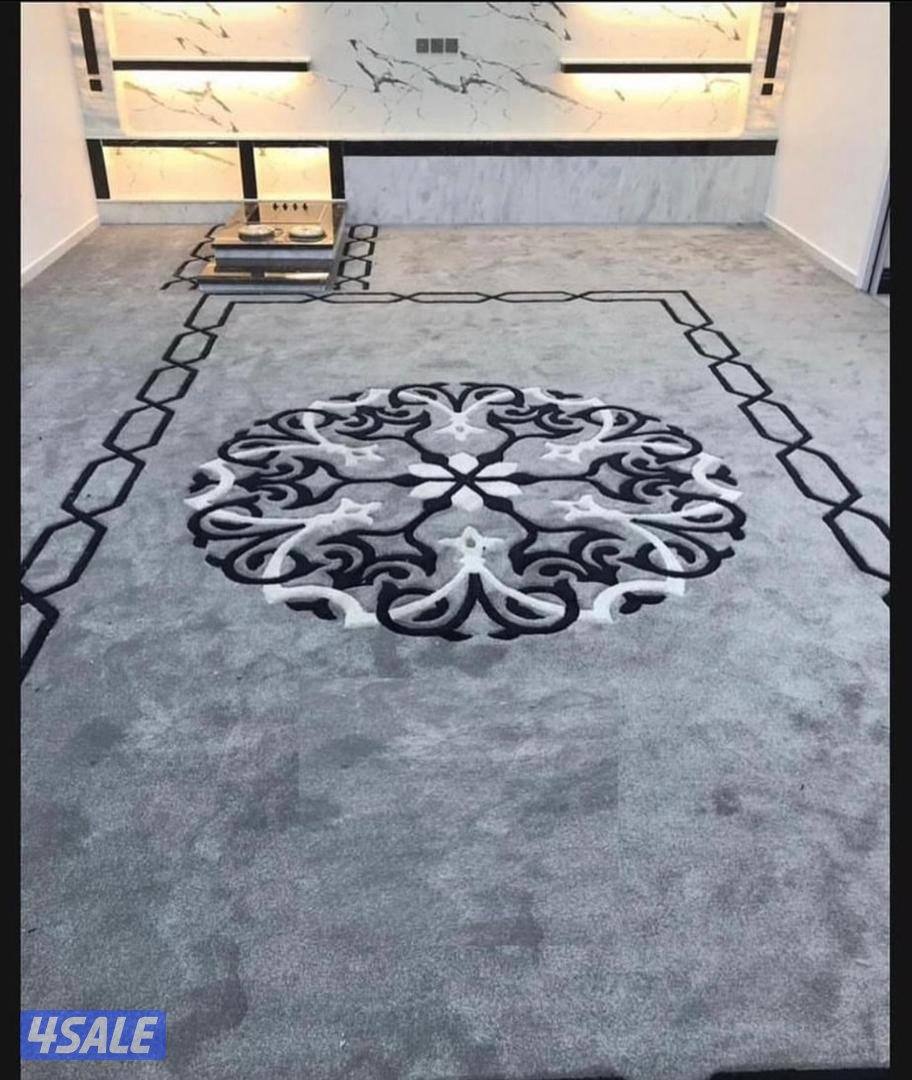 سجاد باركيه ثيل صناعي ستائر و مساند ونقش سجاد حفر يدوي4