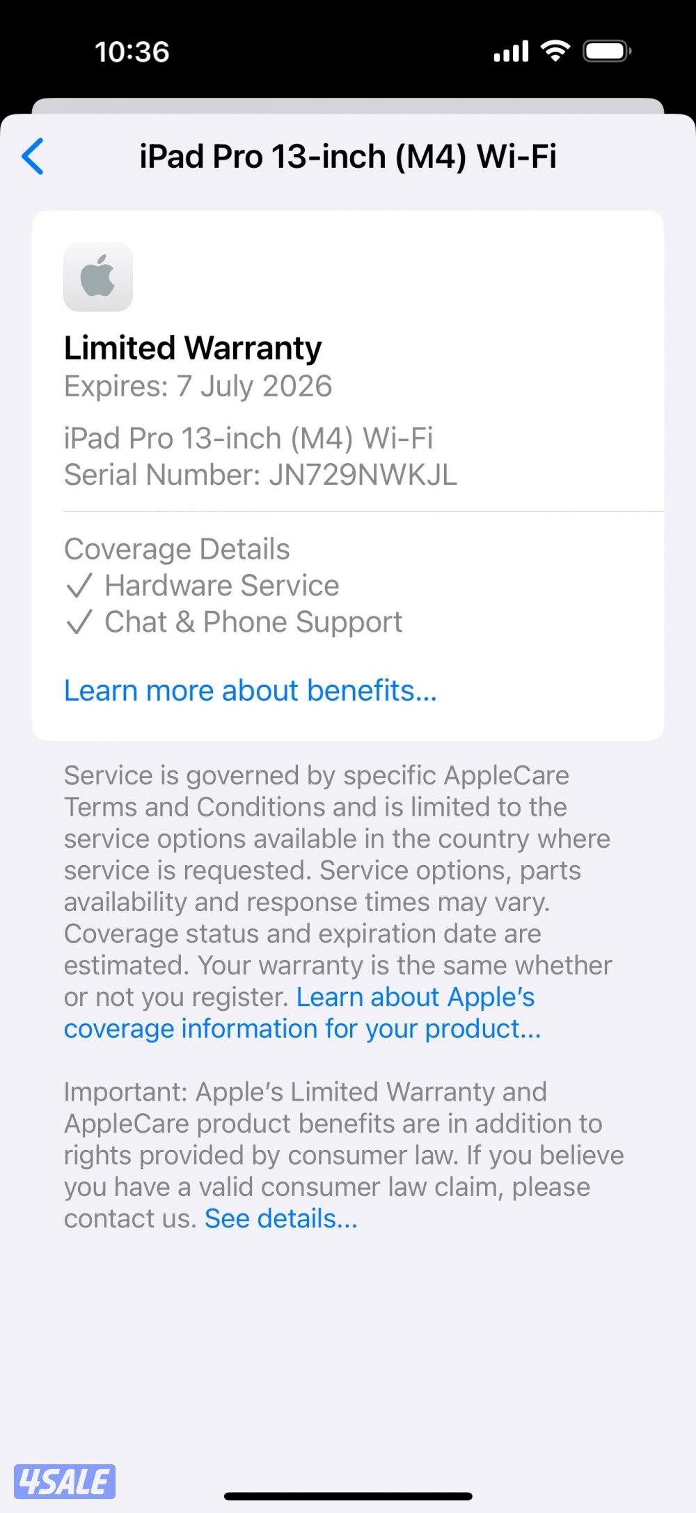 Apple iPad Pro 13” M4 256 GB Wifi Silver Used!9