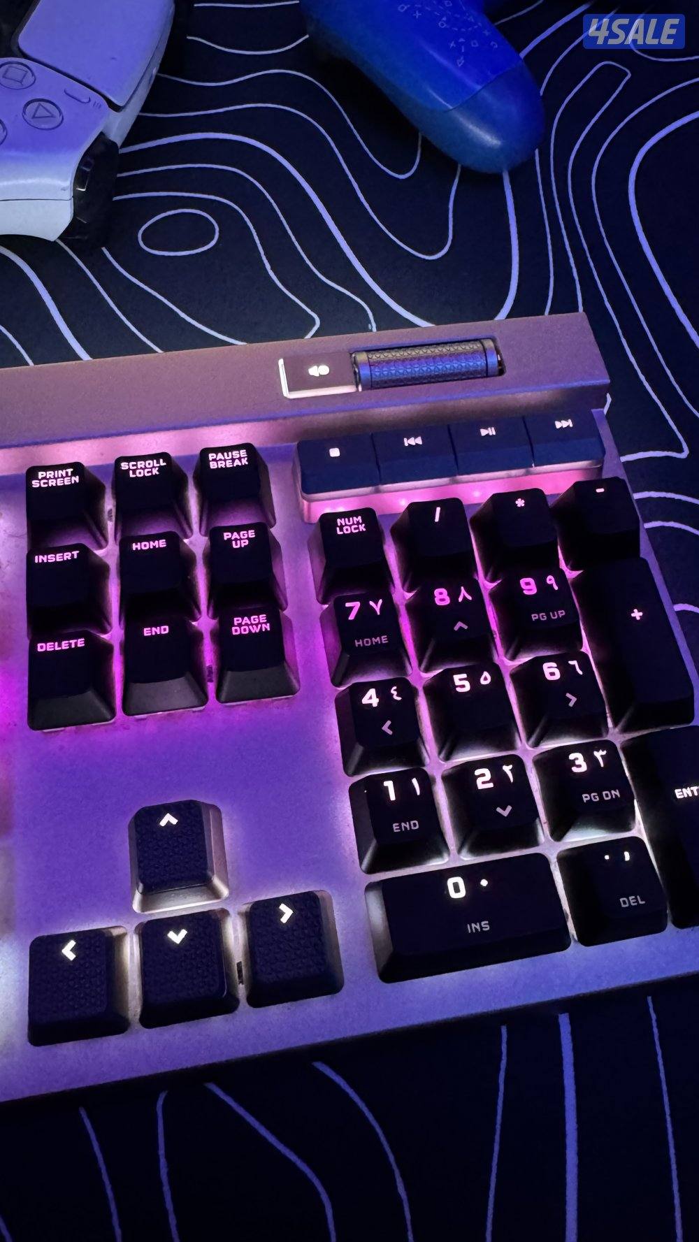 كيبورد corsair k100 سعره جديد 80 دينار0