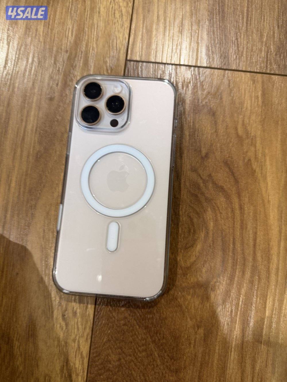 للبيع ١٦ برو ماكس ٢٥٦ جيجا بطاريه ١٠٠٪؜ لون صحراوي2