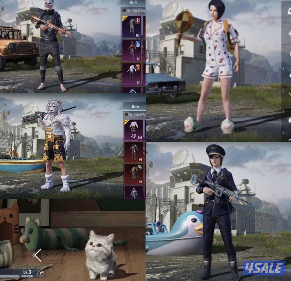 حسابات ببجي منوعه ~ امفور ثلجي واسلحه وحسابات وايد😍❄️✨2