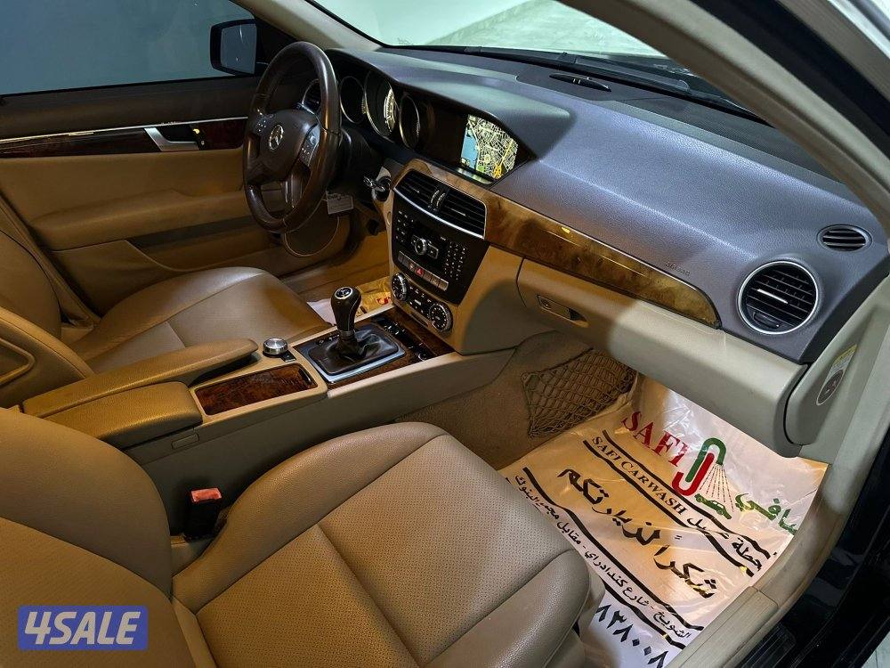 مرسيدس C250 موديل 2012 كامل المواصفات بحال الوكاله بالكامل بيعه سريعه10