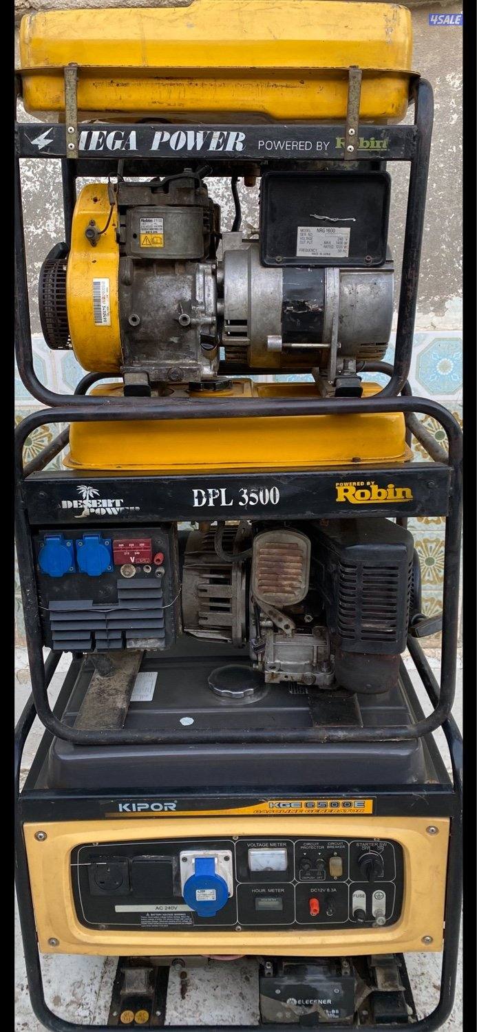 للبيع مولدات كهربا بحالة ممتازه0