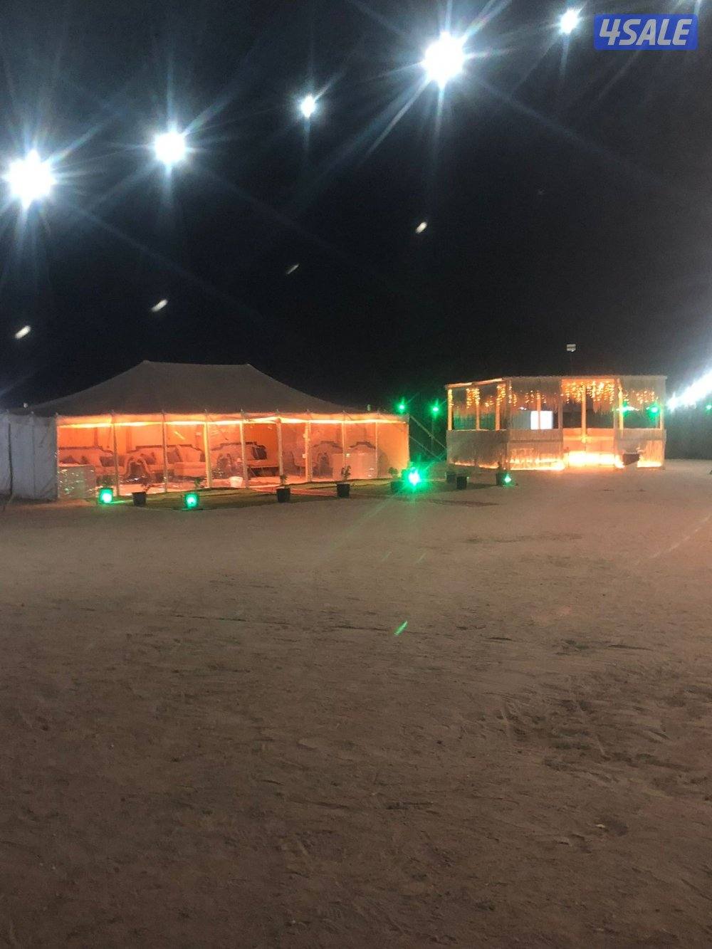 مخيم يتكون من ٧ خيام كبيره وألعاب أطفال و ٣ حمامات ومطبخ . للايجار2