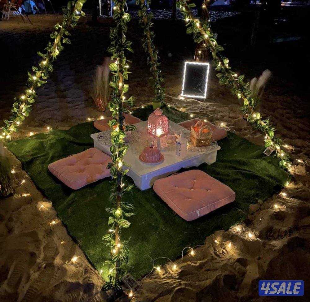 للايجار مخيم على البحر  ( كشتة متنقل ) كل شي جديد وشغل راقي 🏖2