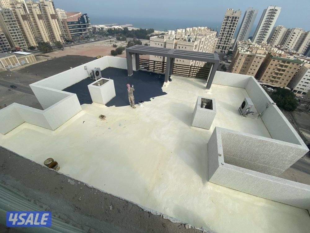 مقاول عازل جميع أنواع العازل ارش المريكي الفوم أسمنتي عازل طربال4