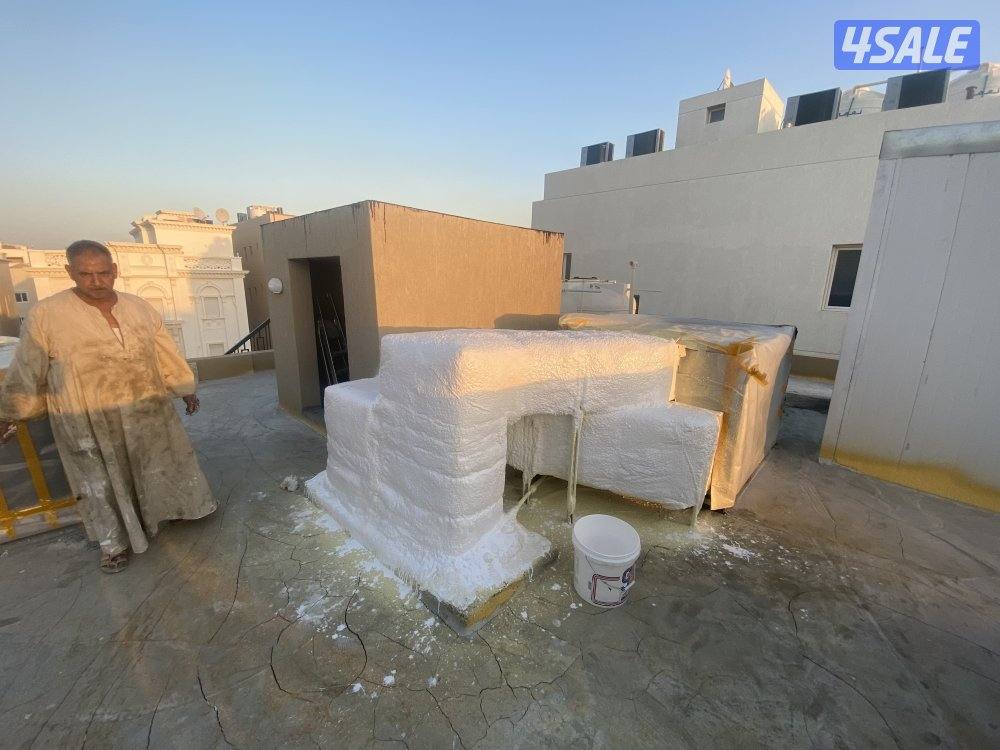 مقاول عازل جميع أنواع العازل ارش المريكي الفوم أسمنتي عازل طربال6