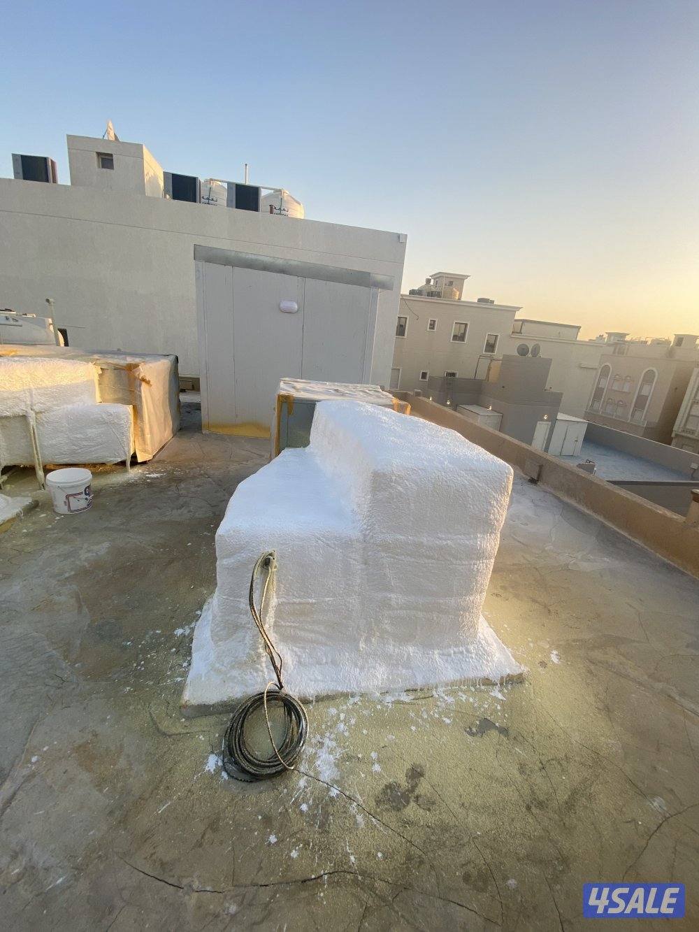 مقاول عازل جميع أنواع العازل ارش المريكي الفوم أسمنتي عازل طربال8