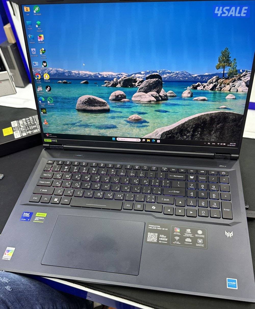 Acer Predator Helios Neo 18-64GB -RTX5070Ti-12GB -1TB -250Hz -2k sc1