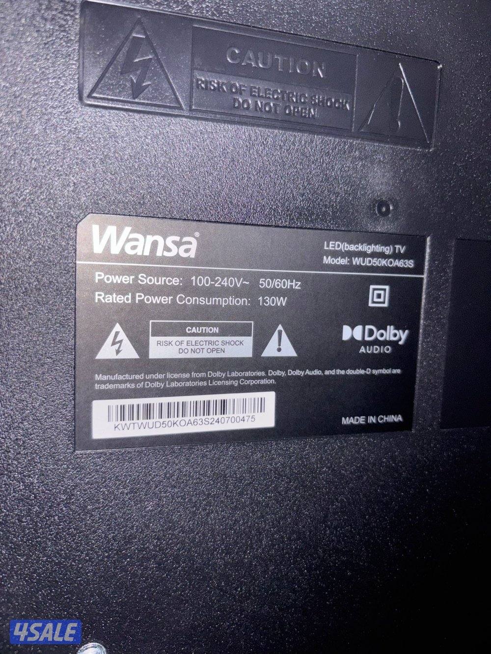 تلفزيون ونسا 50 بوصة سمارت شبه جديد قواعد ارضية2