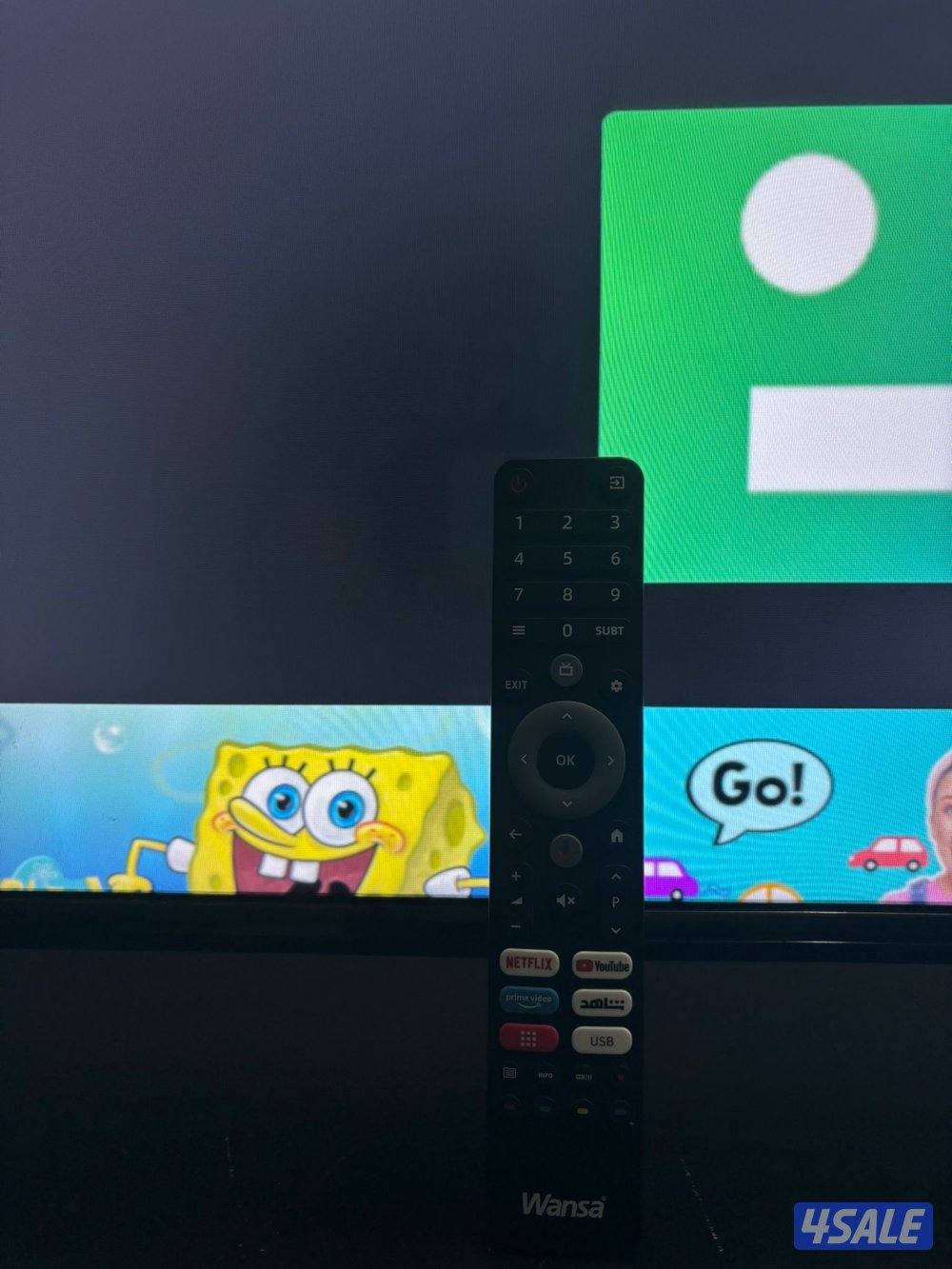 تلفزيون ونسا 50 بوصة سمارت شبه جديد قواعد ارضية3