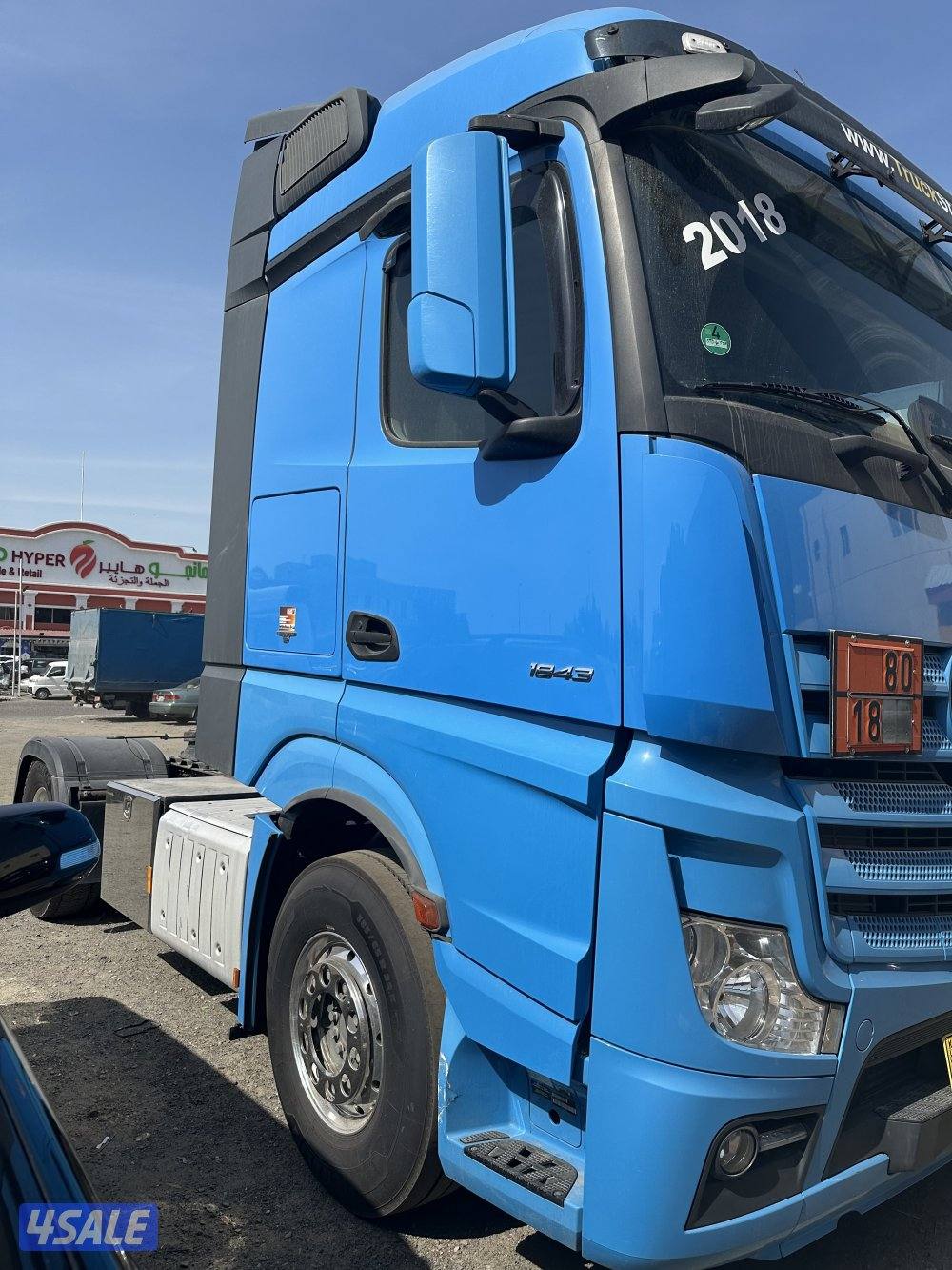 مرسيدس أكتروس حجم 1843 موديل ٢٠١٨ مع ذنب براد ثيرمو كنج3