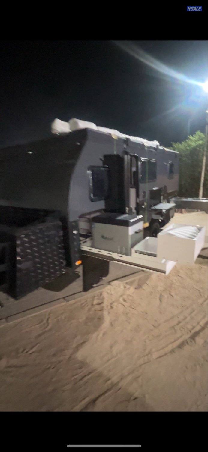 كرفان استرالي تجميع الصين ١٦ قدم  ٢٠٢٥، توسعتين السقف كامل والخلف ،2