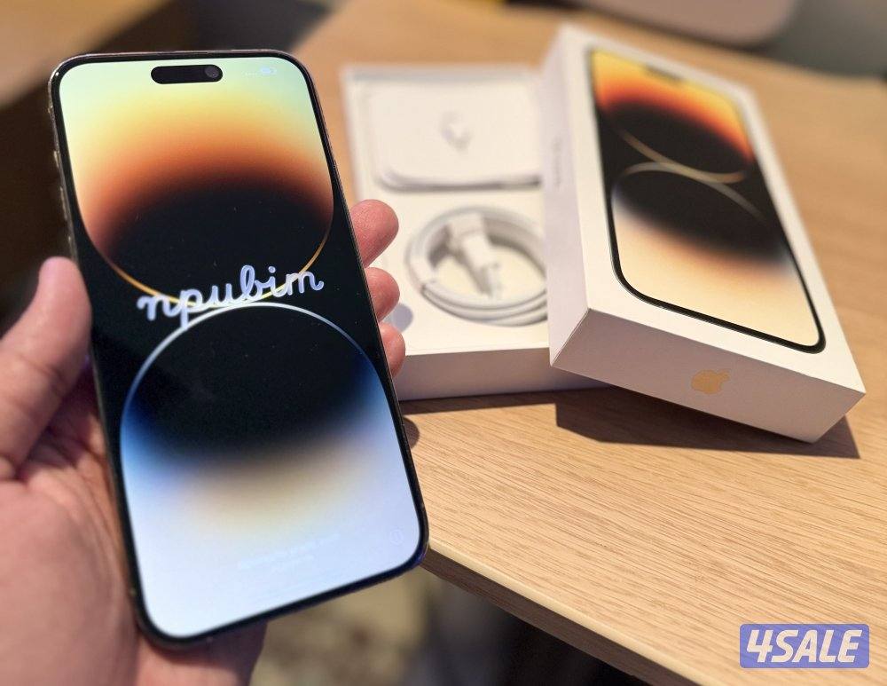 Iphone14 promax gold  1tb / أيفون ١٤ بروماكس ذهبي ١ تيرا0