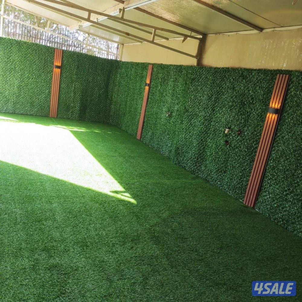 تنسيق حدائق تيل صناعي تيل طبيعي أسوار تركي دزينات بديل خشب ثري دي3